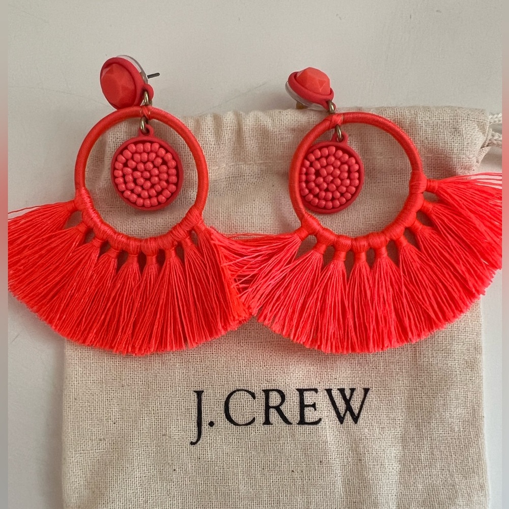 J.crew neon earrings